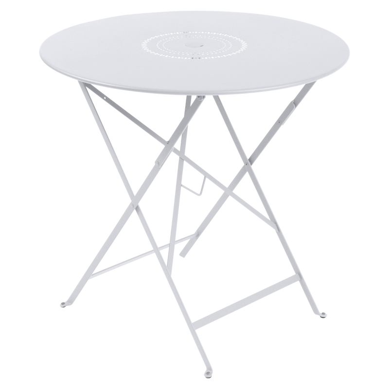 Load image into Gallery viewer, Fermob Floreal Folding Table Ø77 cm in Cotton White – round folding garden table in powder-coated steel
