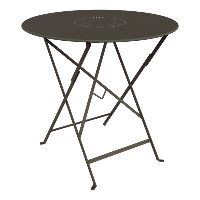 Load image into Gallery viewer, Fermob Floreal Folding Table Ø77 cm in Tonka – round folding garden table in powder-coated steel
