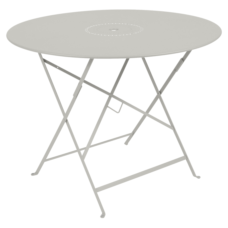 Load image into Gallery viewer, Fermob Floreal Folding Table Ø96 cm in Clay Grey – large round folding table in powder-coated steel
