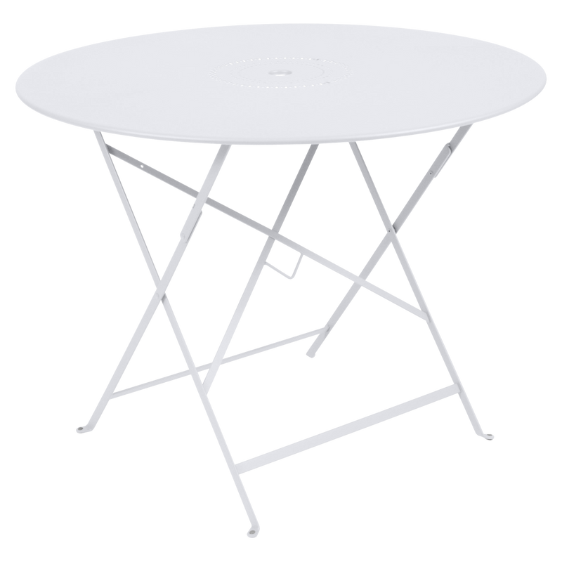 Load image into Gallery viewer, Fermob Floreal Folding Table Ø96 cm in Cotton White – large round folding table in powder-coated steel
