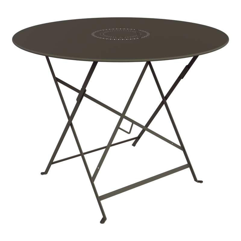 Load image into Gallery viewer, Fermob Floreal Folding Table Ø96 cm in Tonka – large round folding table in powder-coated steel
