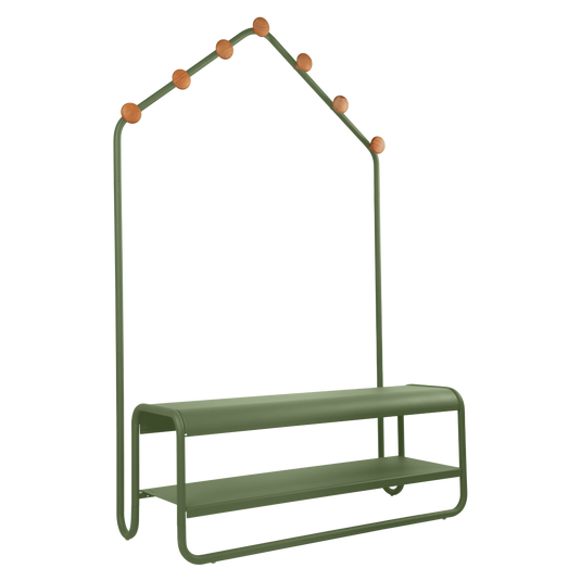 Fermob Funambule Cloakroom Bench in Cactus