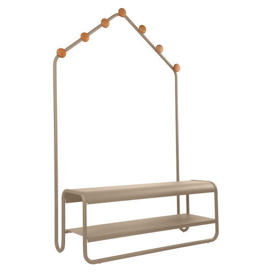 Fermob Funambule Cloakroom Bench in Nutmeg