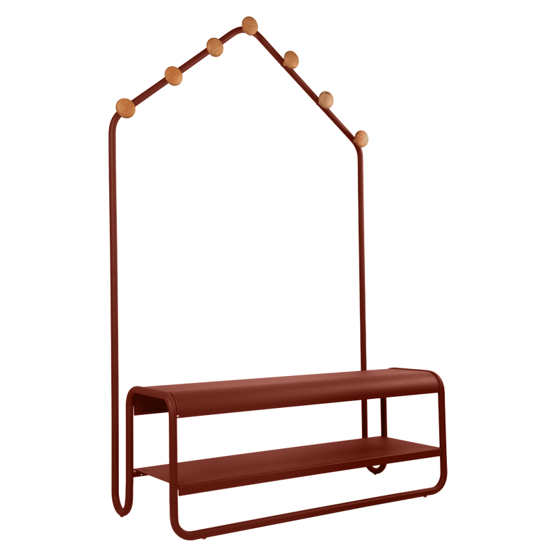 Load image into Gallery viewer, Fermob Funambule Cloakroom Bench in Red Ochre
