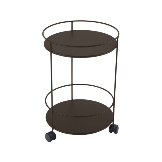 Fermob Guinguette Wheeled Side Table in Tonka