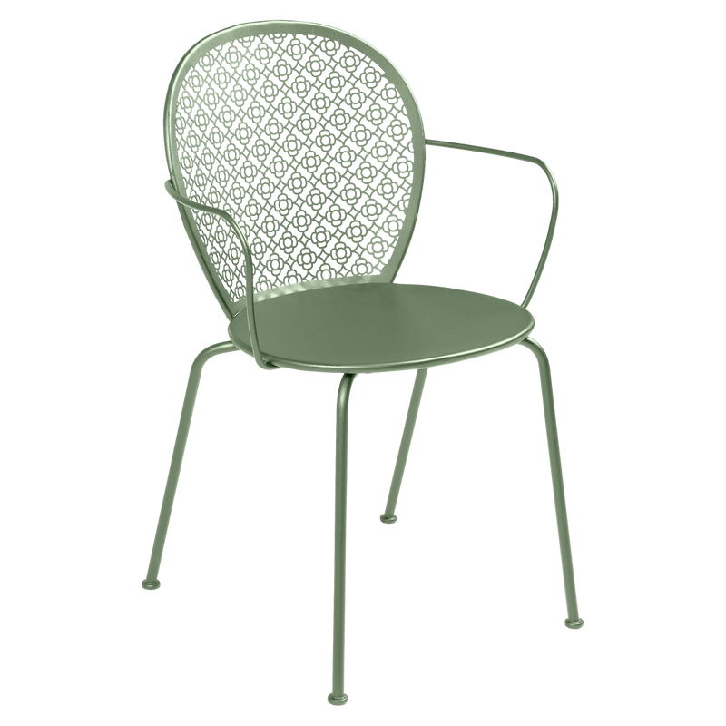 Load image into Gallery viewer, Fermob Lorette Armchair in Cactus – romantic metal garden armchair in powder-coated steel
