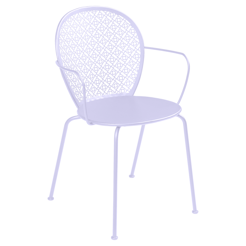 Load image into Gallery viewer, Fermob Lorette Armchair in Marshmallow – romantic metal garden armchair in powder-coated steel
