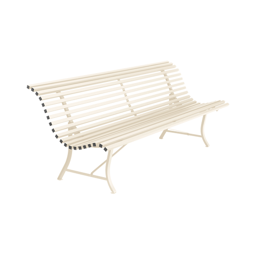 Fermob Louisiane 200cm Outdoor Bench 4 Seater in Latte Beige