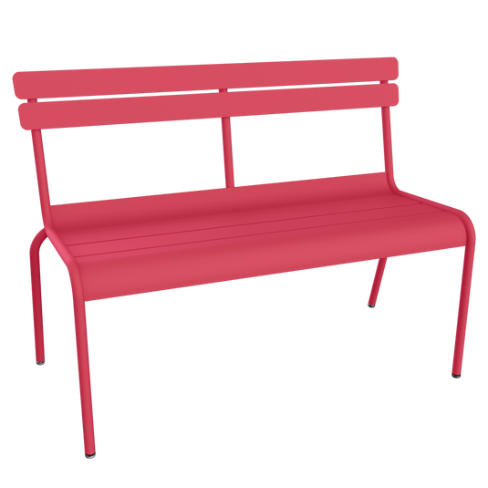 Fermob Luxembourg 2/3-seater Bench with backrest in Rosalie