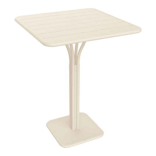 Fermob Luxembourg High Pedestal Table 80 x 80 cm in Latte Beige