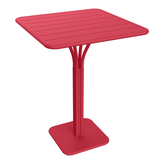 Fermob Luxembourg High Pedestal Table 80 x 80 cm in Rosalie