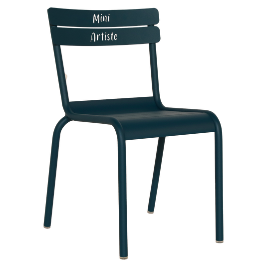 Fermob Luxembourg Kid Chair Mini Artiste in Acapulco Blue