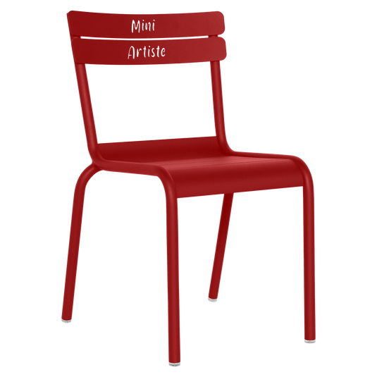 Fermob Luxembourg Kid Chair Mini Artiste in Chilli