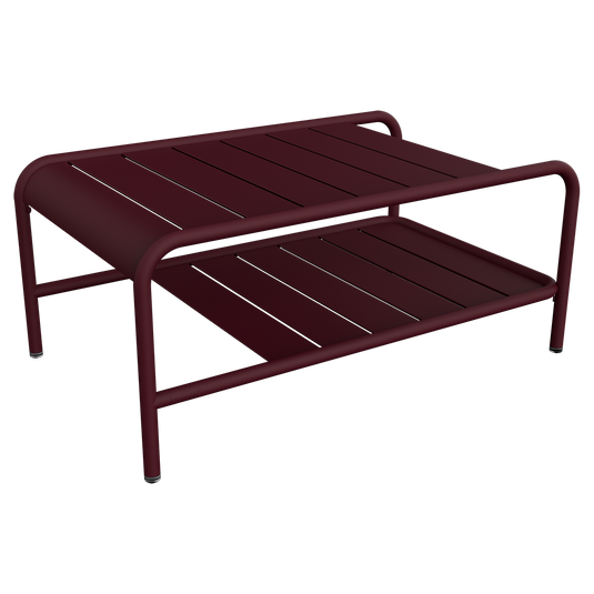 Fermob Luxembourg Low Table 90 x 55 cm in Black Cherry