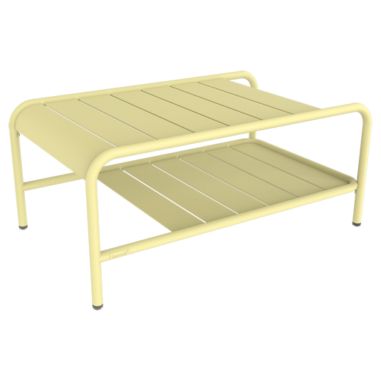 Fermob Luxembourg Low Table 90 x 55 cm in Frosted Lemon