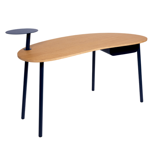 Fermob Nuage Oak Desk in Deep Blue
