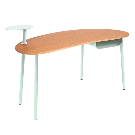 Fermob Nuage Oak Desk in Ice Mint