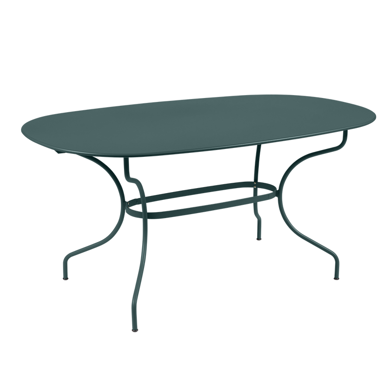 Load image into Gallery viewer, Fermob OPÉRA+ Oval Table 160 x 90 cm Six Seater in Storm Grey
