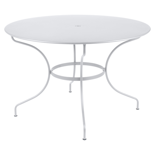Fermob OPÉRA+ Table Ø 117 cm Six Seater in Cotton White