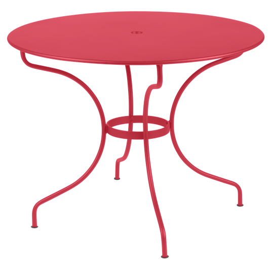 Fermob OPÉRA+ Table Ø 96 cm Five Seater in Rosalie