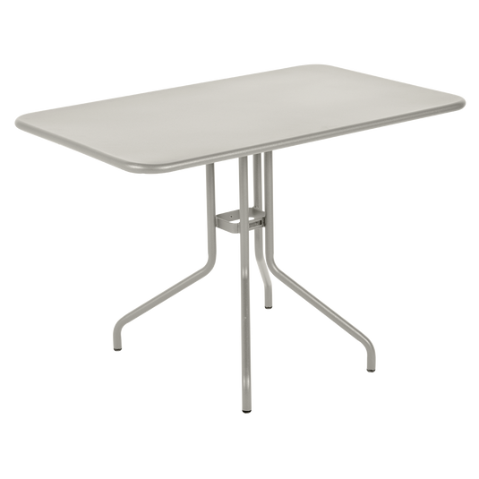 Fermob Pétale Tilt-Top Table 110 x 70 cm in Clay Grey – tilt-top dining table in powder-coated steel