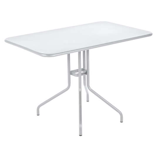 Fermob Pétale Tilt-Top Table 110 x 70 cm in Cotton White – tilt-top dining table in powder-coated steel