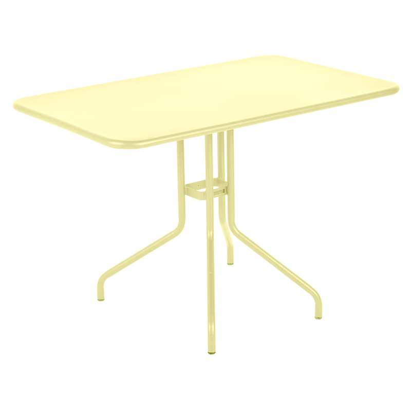 Load image into Gallery viewer, Fermob Pétale Tilt-Top Table 110 x 70 cm in Frosted Lemon – tilt-top dining table in powder-coated steel
