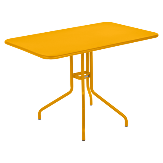 Fermob Pétale Tilt-Top Table 110 x 70 cm in Honey – tilt-top dining table in powder-coated steel