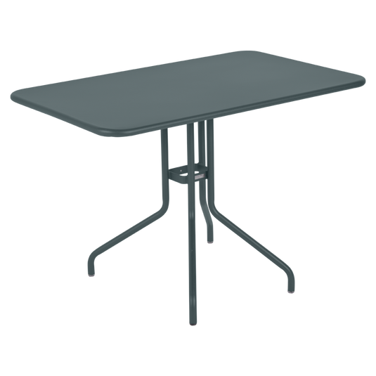 Fermob Pétale Tilt-Top Table 110 x 70 cm in Storm Grey – tilt-top dining table in powder-coated steel