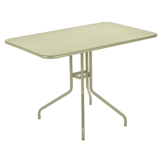 Fermob Pétale Tilt-Top Table 110 x 70 cm in Willow Green – tilt-top dining table in powder-coated steel