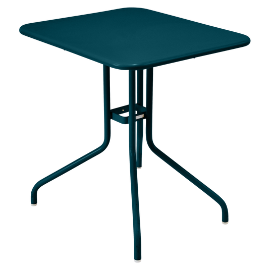 Fermob Pétale Tilt-Top Table 60 x 70 cm in Acapulco Blue – tilt-top garden table in powder-coated steel