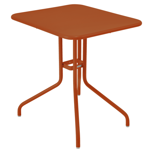 Fermob Pétale Tilt-Top Table 60 x 70 cm in Candied Orange – tilt-top garden table in powder-coated steel