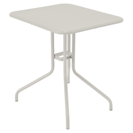 Fermob Pétale Tilt-Top Table 60 x 70 cm in Clay Grey – tilt-top garden table in powder-coated steel