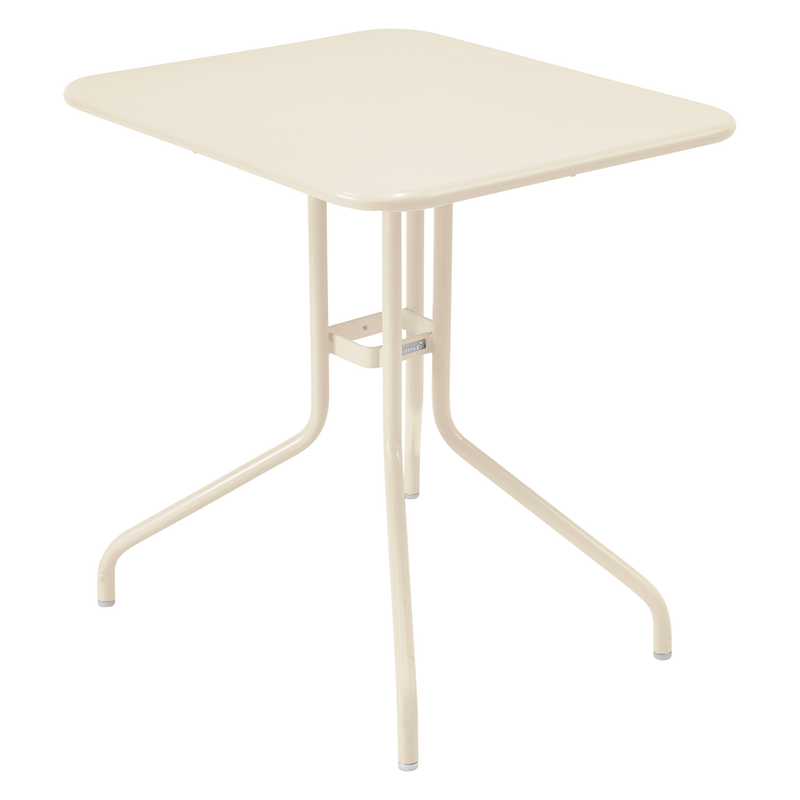 Load image into Gallery viewer, Fermob Pétale Tilt-Top Table 60 x 70 cm in Latte Beige – tilt-top garden table in powder-coated steel
