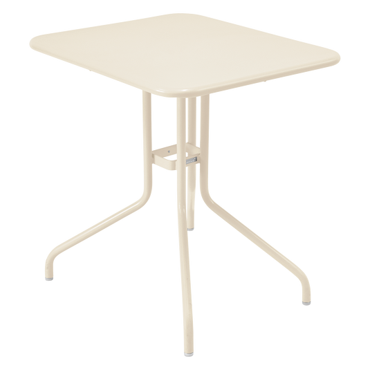 Fermob Pétale Tilt-Top Table 60 x 70 cm in Latte Beige – tilt-top garden table in powder-coated steel