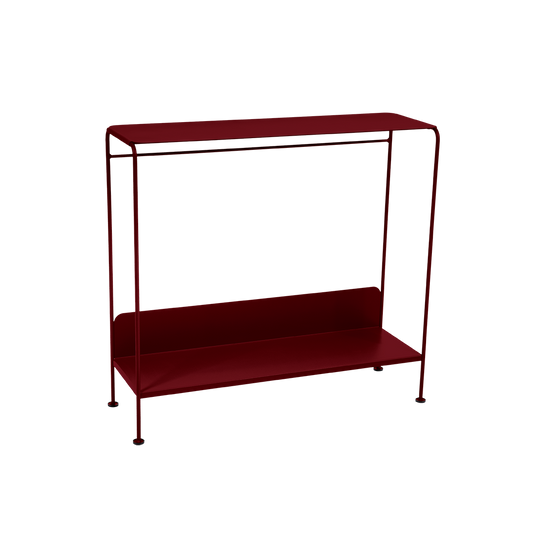 Fermob Picolino Console Table in Black Cherry – metal console table in powder-coated steel