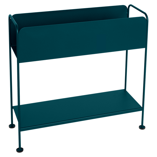 Fermob Picolino Plant Holder H.63 cm in Acapulco Blue – metal plant stand in powder-coated steel