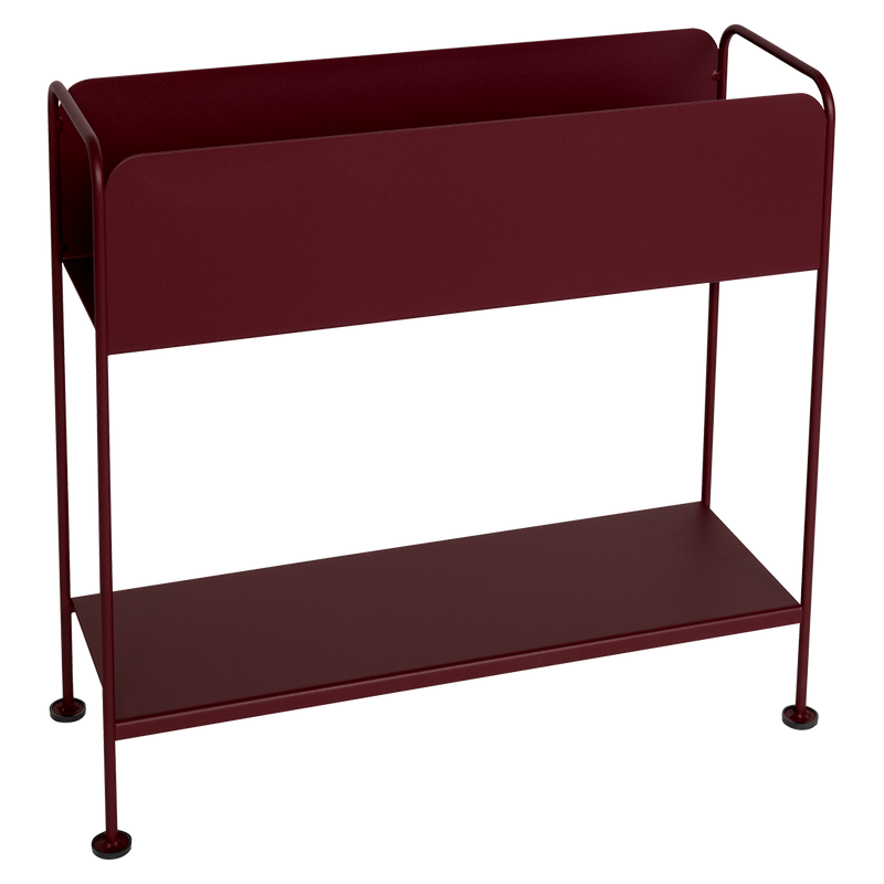Load image into Gallery viewer, Fermob Picolino Plant Holder H.63 cm in Black Cherry – metal plant stand in powder-coated steel
