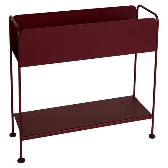 Fermob Picolino Plant Holder H.63 cm in Black Cherry – metal plant stand in powder-coated steel