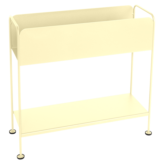 Fermob Picolino Plant Holder H.63 cm in Frosted Lemon – metal plant stand in powder-coated steel