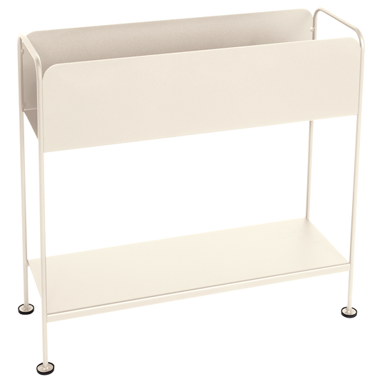 Fermob Picolino Plant Holder H.63 cm in Latte Beige – metal plant stand in powder-coated steel