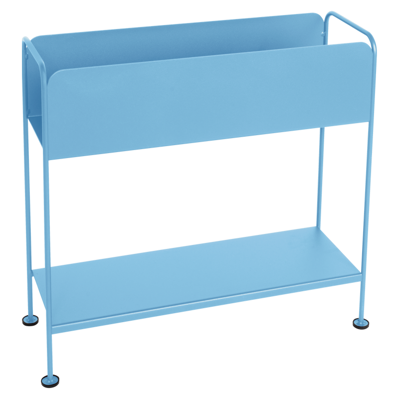 Load image into Gallery viewer, Fermob Picolino Plant Holder H.63 cm in Maya Blue – metal plant stand in powder-coated steel
