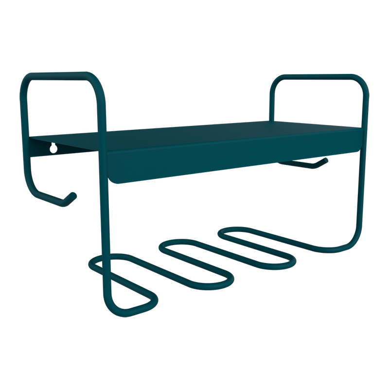 Load image into Gallery viewer, Fermob Picolino Wall Shelf in Acapulco Blue – metal wall shelf in powder-coated steel
