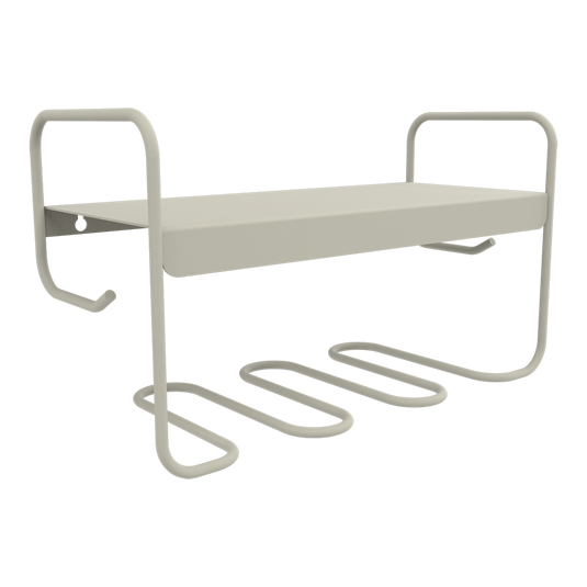 Fermob Picolino Wall Shelf in Clay Grey – metal wall shelf in powder-coated steel