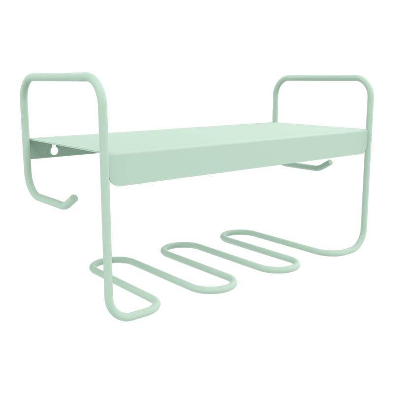 Load image into Gallery viewer, Fermob Picolino Wall Shelf in Ice Mint – metal wall shelf in powder-coated steel

