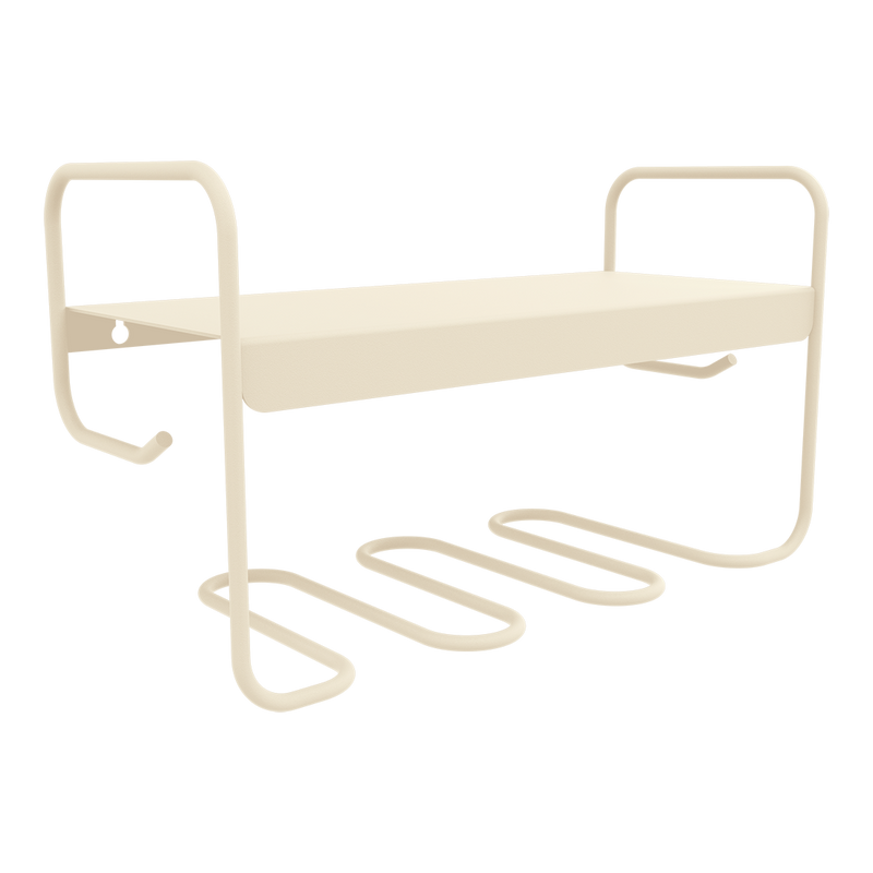 Load image into Gallery viewer, Fermob Picolino Wall Shelf in Latte Beige – metal wall shelf in powder-coated steel

