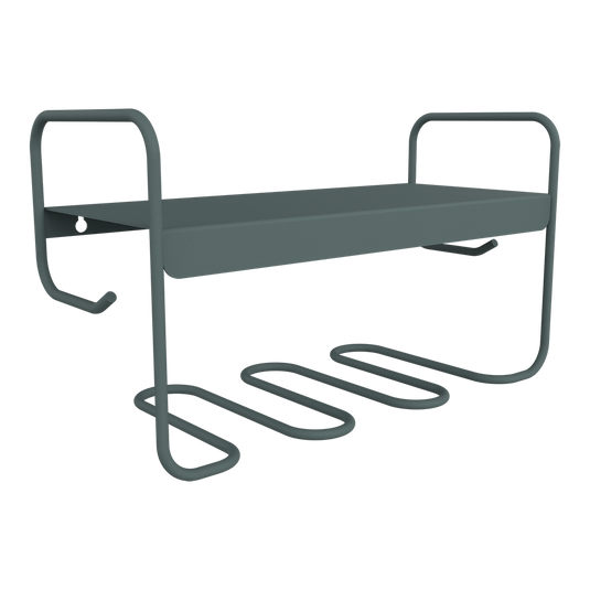 Fermob Picolino Wall Shelf in Storm Grey – metal wall shelf in powder-coated steel