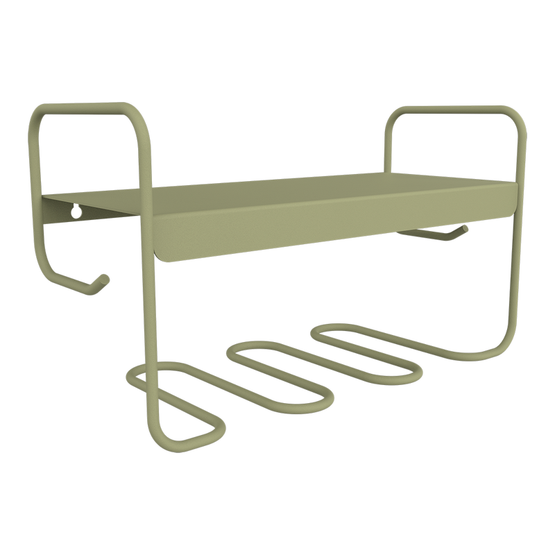 Load image into Gallery viewer, Fermob Picolino Wall Shelf in Willow Green – metal wall shelf in powder-coated steel
