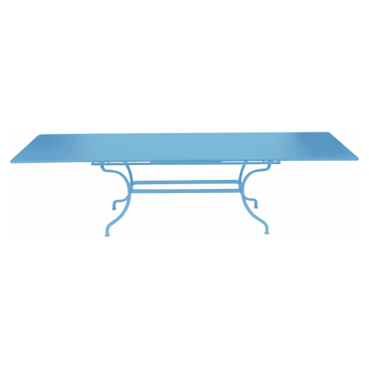 Fermob Romane Extending Table 200/300 x 100 cm in Maya Blue
