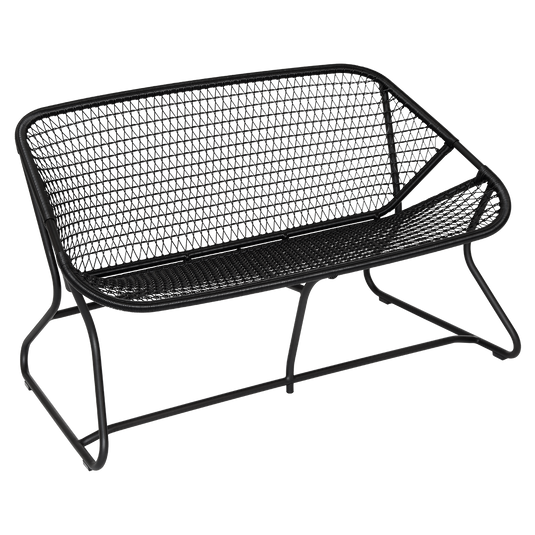 Fermob Sixties Bench in Liquorice